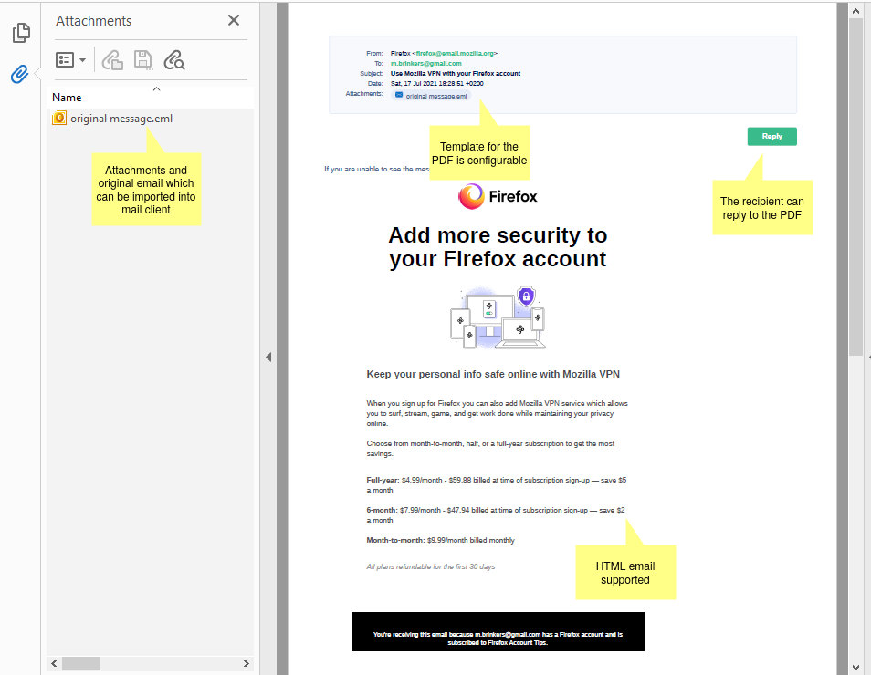 Encrypted PDF professional edition